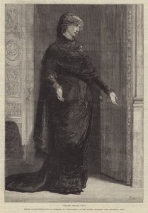 Mademoiselle Sarah Bernhardt e Gilberte, esposa do Teatro Gaiety